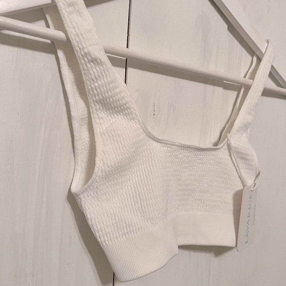 LAVARICE White Swim / Bra Top NWT XS/S - Picture 3 of 10